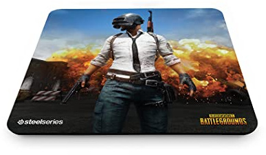 SteelSeries QcK+, Gaming Mouse Pad - 450mm x 400mm x 4mm - Cloth - Rubber Base - PUBG Erangel
