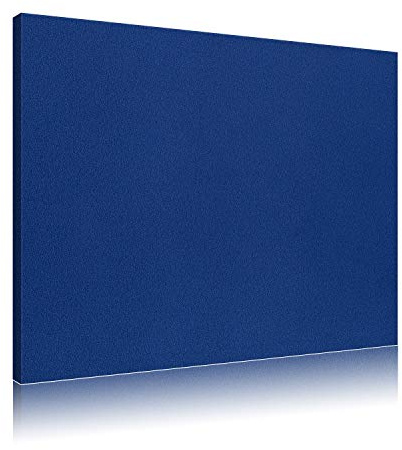 AbsorPic Stoff Premium Breitband Schall Absorber verbessert die Raumakustik | deutlich weniger Nachhall | Akustikbild 100 x 100 x 3cm - dunkelblau - Viele Größen und Farben - Made in GERMANY, Köln