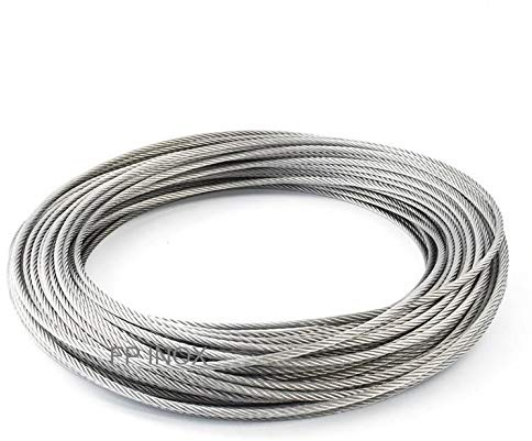 Cable Diamètre 6mm En inox A4 7x7 fils - Couronne de 30 mètres - Garde Corps