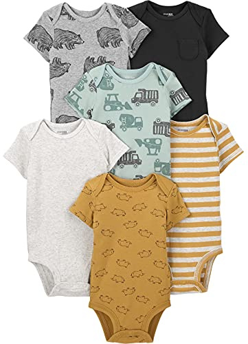 Simple Joys by Carter's Baby Boys' 6-Pack Short-Sleeve Bodysuits