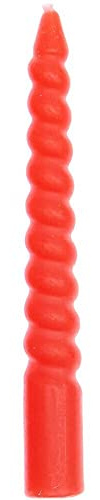 Spiralkerzen, Rot, 10 Stk, Ø 1,2 cm x 10 cm hoch