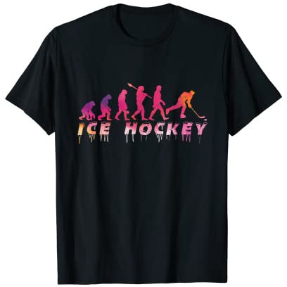 Eishockey Evolution Eishockeyspieler T-Shirt
