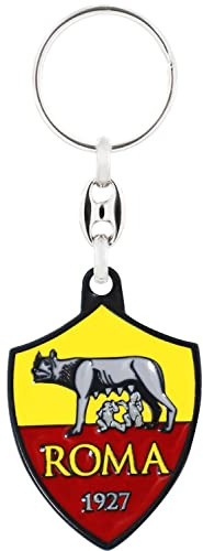 CALCIOGADGETS Portachiavi Roma Ufficiale in Metallo Smaltato Porta Chiave Stemma della Magica KEYRMGCH1105