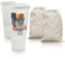 Récipient et sac à pain en coton - Boîte de rangement pour pain grillé - Distributeur de pain grillé - Boîte à pain hermétique - Boîte à toasts - 2 boîtes à toast et 2 sacs à pain