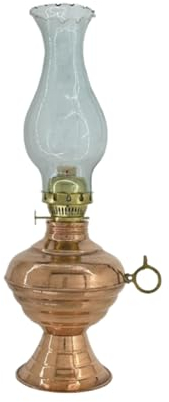 Lanterna lume in Rame e ampolla di Vetro Artigianato Made in Italy