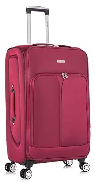 29 Large Suitcase Super Lightweight Luggage 20% Expandable 4 Wheels Spinner Soft Shell Check in Luggage for 23kg