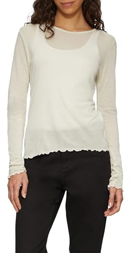 QS Jersey-Shirt mit Glitzergarn