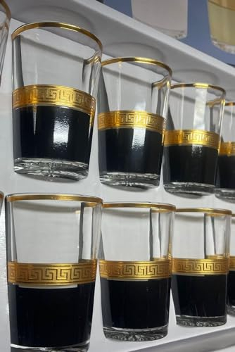 MIELIMON Lot de 6 verres à thé marocains en verre de 150 ml