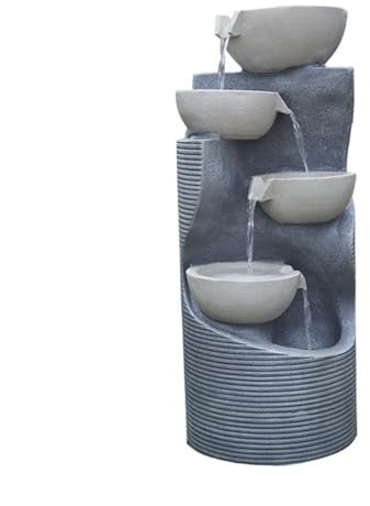 Fontana da tavolo Zen rilassante Decorazione dell'acqua, Decorazione della fontana, Giardino del balcone Giardino esterno Pavimento della casa Circolazione dell'acqua Paesaggio Fontana interna a casca