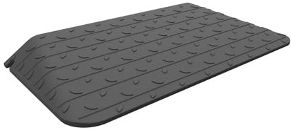Vilnow Rampe de trottoir en caoutchouc noir - Rampe de porte pour fauteuil roulant - 90 x 46 x 7,5 cm