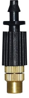 10 Stück Messing-Schlauchtüllen, Wassersprüher, Tropfer, Zerstäubungsdüse, Widerhaken, 0,64 cm Anschluss, Gartenbewässerung, Sprinkler, Pflanzenbewässerung
