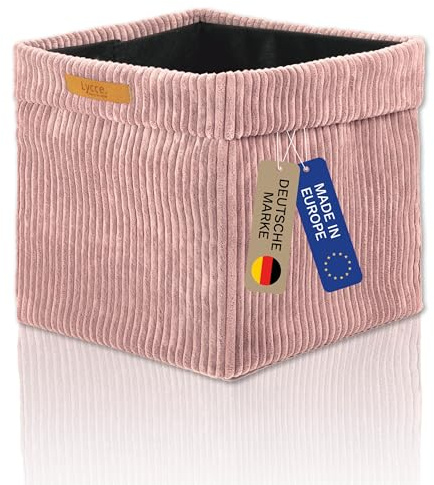 Lycce Kallax Box Cord, Faltbox + abnehmbarer Bezug | powder rosa
