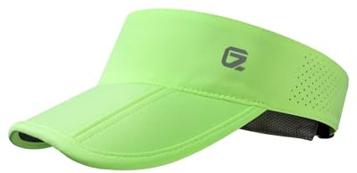 GADIEMKENSD Vikbar Visir UPF 50+, Andningsbar med Reflekterande Logo, Unisex Design för Golf, Tennis, Löpning och Resor, 50-60