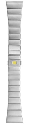 Stahlarmbandbänder für Omega Constellation Series Uhrenkette Zubehör Männer Frauen(Silver,25mm)