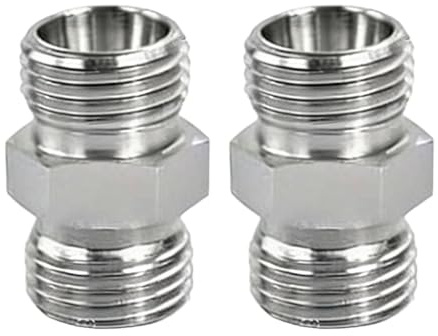 Moyeetings 2 Adaptadores de Racores Hidráulicos de Acero Al Carbono de 16 Mm