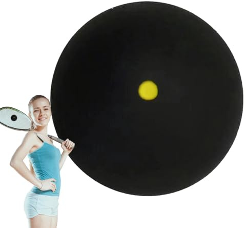 Squashboll - Bärbara squashracketbollar, professionell träningssfär i | mjukt, stabil studsprojektil med långsam hastighet, högavstötande domstolsutrustning | Racketutrustning för nybörjare och se