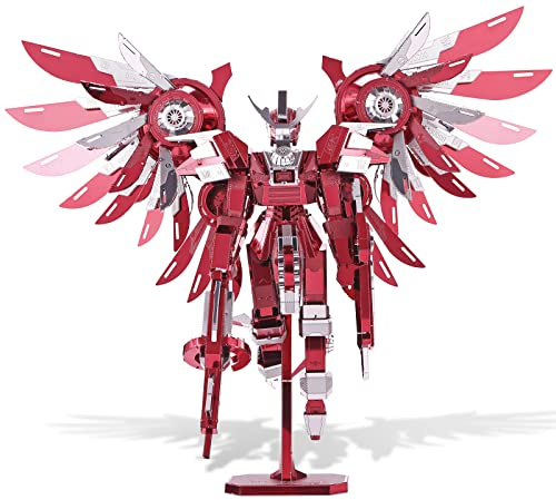 Piececool 3D-metallpussel för vuxna, Thundering Wings, Mecha-modellkit, stål- och metallbyggstenar, lärande leksak för tonåringar, män och kvinnor, 215 stycken