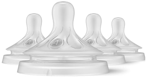 Philips Avent Natural Response Nipples, Fast Flow (Flow 4), 4-Pack, SCY964/04