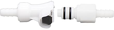 3/8” Air hose qucik connect Hose Quick Connector with Shut-Off,Gas and Liquid Quick Connector Check Valve Beer Line Tubing Quick Disconnect