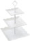 3 Tiers Cake Display Stand Dessert Cupcake Stand Afternoon Tea Stands Fruit Plate Tray Display Serving Platter for Wedding Birthday Graduation Afternoon Tea Party
