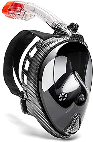 Vollgesichtsmaske Tauchen Schnorchel Tauchmaske Scuba Maske Unterwasser Anti-Beschlag Vollgesichts-Schnorchelmaske Professionelle Schnorchelausrüstung für Frauen Männer Kinder Schwimmen Schnorche