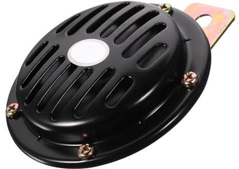 JECOMPRIS Klaxon à air pour Voiture : Haut-Parleur étanche 12 V, Tweeter, pour véhicules Automobiles, camions, sécurité, Toutes Conditions météorologiques, Noir