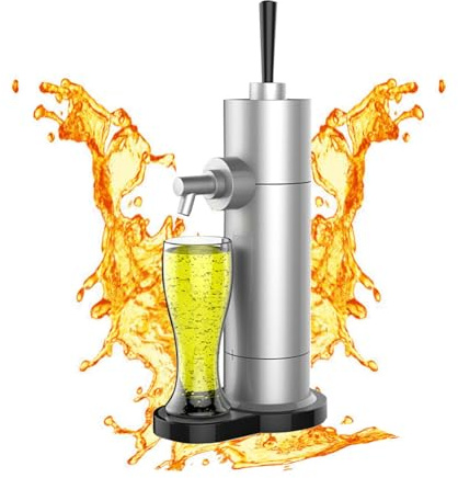 Espumador de cerveza, dispensador de cerveza de barril en lata, plateado, sistema de grifo de cerveza, máquina de espuma de cerveza portátil, se convierte en cerveza de barril para bares de cerveza,