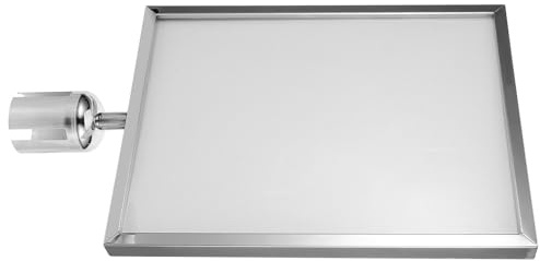 IMUSINICE Stainless Steel Sign Holder for Retractable Belt Barriers Airport Stanchion Sign Holder for Queue Management Safety Barrier Display for Public Places and Exhibitions