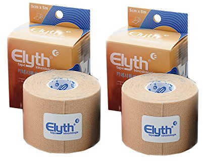 2 St?ck ELYTH Tape Kinesiologie 5m x 5cm, neutral