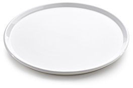 Lékué PLA00009B01M024 Assiette en Céramique pour Tarte Tatin Céramique Blanc 24 x 24 x 2 cm