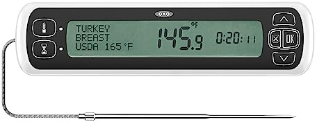 OXO 11231300 Chef's Precision Digital Leave-in Thermometer, Stainless Steel