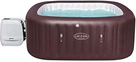 Lay-Z-Spa Maldives Luxury Hot Tub, 8 HydroJet Pro Massage System Inflatable Spa with LED Lights, Foot Massager and Freeze Shield Technology, 5-7 Person