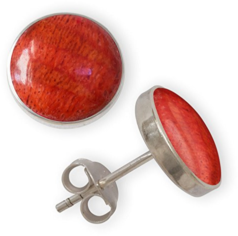 Fly Style Ohrstecker Silber 925 - Muschel Ohrstecker - Ohrringe mit Stein und Muschel - Perlmutt Schmuck