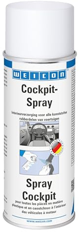 WEICON Spray Cockpit 400ml Produit d'entretien pour l'intérieur des voitures incolore