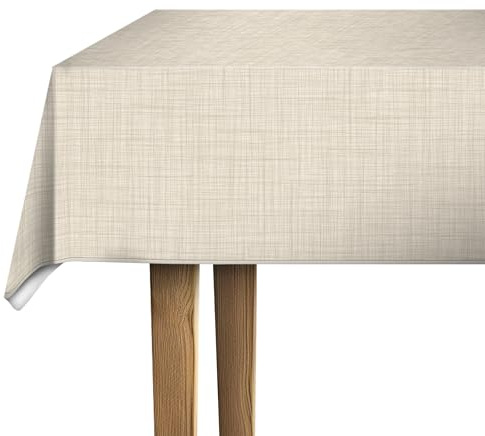 d-c-fix tovaglia cerata – Sharon champagne 110 cm x 140 cm rettangolare