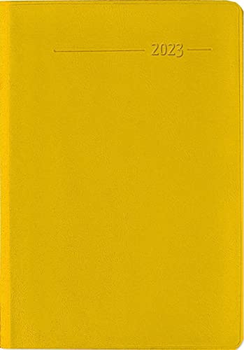 Taschenkalender Buch PVC amber 2023 - Büro-Kalender 8x11,5 cm - 1 Woche 2 Seiten - 144 Seiten - Notiz-Heft - Alpha Edition