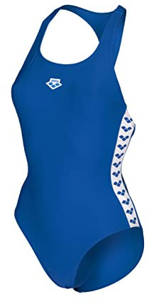 ARENA Icons Racer Back Costume Intero Donna, Costume da Bagno ad Asciugatura Rapida, Costume da Bagno Sportivo in Tessuto Maxfit Eco Resistente al Cloro e al Sale con Protezione UV UPF 50+
