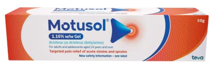 Motusol 1.16% w/w Gel 50g - Targeted Pain Relief of Joints & Muscles in Acute strains & sprains