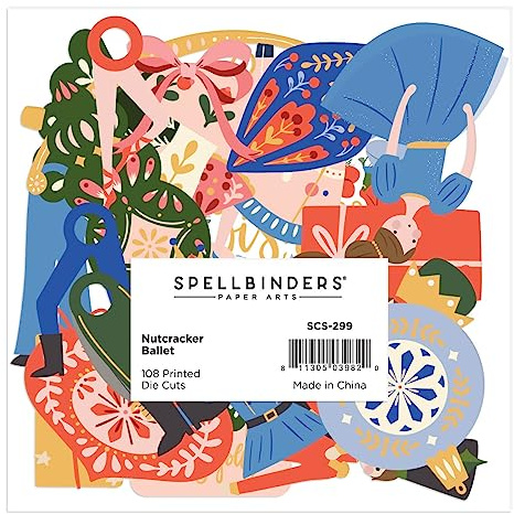 Spellbinders Fustelle stampate a forma di balletto schiaccianoci dalla collezione Sweet Schiaccianoci