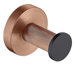 Toilettenpapierhalter Edelstahl 4-teilig, Roségold, Schwarz, Wandmontage, Einzelstange, Handtuchhalter, Handtuchstange, Badetuch, Kleiderhaken, Toilettenpapierhalter (Color : 1 PCS-01)