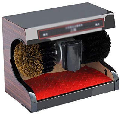 Automatic Shoes Cleaning Machine,Electric Shoe Polish Machine with Two Shoe Brush,Automatic InductShoe Brush,Automatic Induction,Suitable for Household or Public Use Electric Shoe Polisher