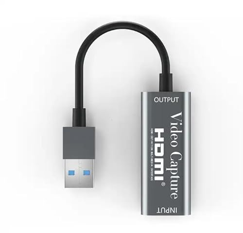 4K HDMI to USB 3.0 Video Capture Card - Full HD 1080P 4K Video Recorder for Game Streaming, Live Broadcasting, and Online Teaching - HDMI Capture Device for Video/Streaming/Gaming.