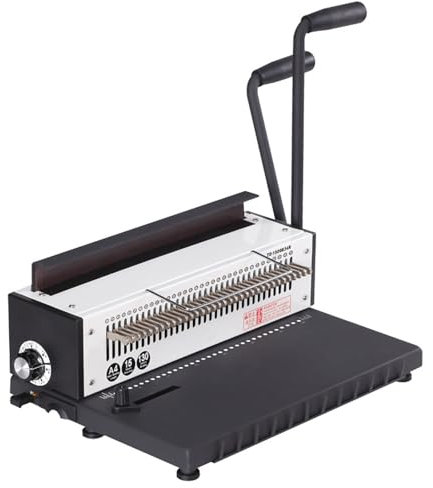 Drahtbindemaschine, manuelle Spulenbindemaschine, Doppelspiral-Drahtspulenbindemaschine, Metall-Eisenring-Bindemaschine, Locher-Bindemaschine, 30-Blatt-Bindung, 15-Blatt-Stanzkapazität