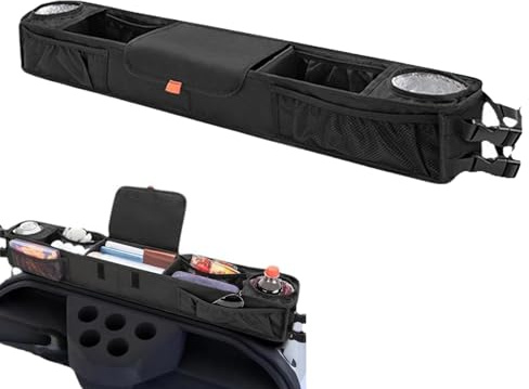 Lnhgh Korb für Golfwagen, Aufbewahrungskorb für Golfwagen, Organizer für Golfwagen mit isolierten Getränkehaltern, Golf-Trolley-Korb, Organizer