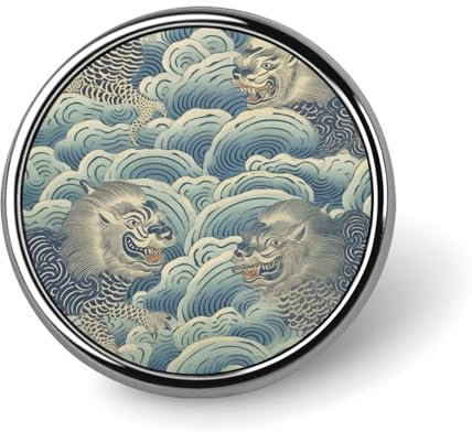 Tigre-Streifen, gelbe Emaille-Anstecknadel-Sets, traditionelle chinesische Anstecknadel, Ethno-Stil, individuelle Knöpfe, orientalische chinesische Anstecknadeln, luxuriöse Anstecknadeln, Zubehör für