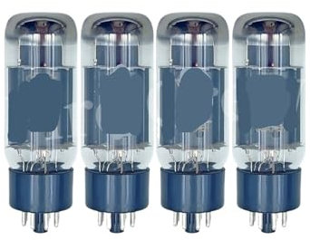 UIHMSWYAL 6CA7 Vakuumröhre ersetzt 6P3P EL34 EL34B 5881 6L6 KT66 HiFi Audio-Röhrenverstärker DIY passende Vierwege(4pcs Matched Quad)