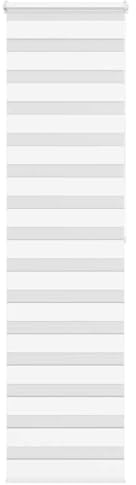 vidaXL Doppelrollo Weiß 65x200 cm Stoffbreite 60,9 cm Polyester