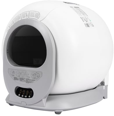 Selbstreinigende Katzentoilette, 65L+9L extra groß Selbstreinigendes Katzenklo, Automatisches Elektrisches, APP-Steuerung/Sicherheit/Intelligente