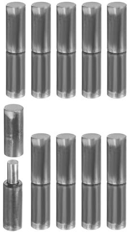 QUARKZMAN 10Pcs Charnières À Barillet Soudables 2-3/4 x 9/16 Lourd | Acier Au Carbone, Détachables, À Souder, Pour Porte En Métal, Pour Porte Battante, Pour Rampe De Remorque