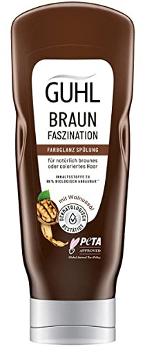 4er Pack - Guhl Braun Faszination Farbglanz Spülung für braunes & coloriertes Haar - 200 ml